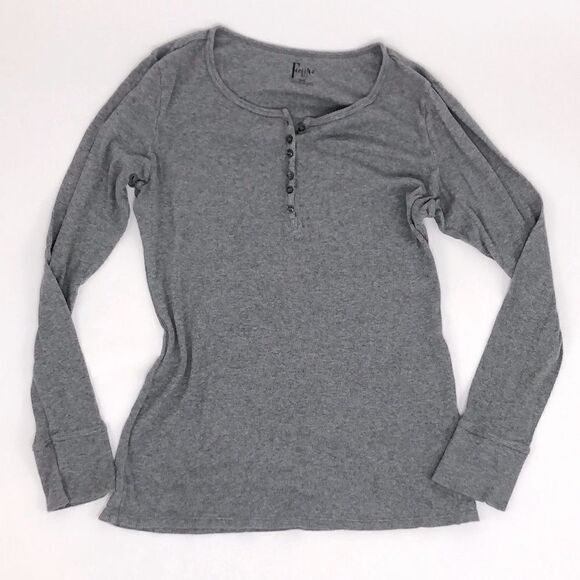 Felina Long Sleeve Gray Shirt - Picture 1 of 5